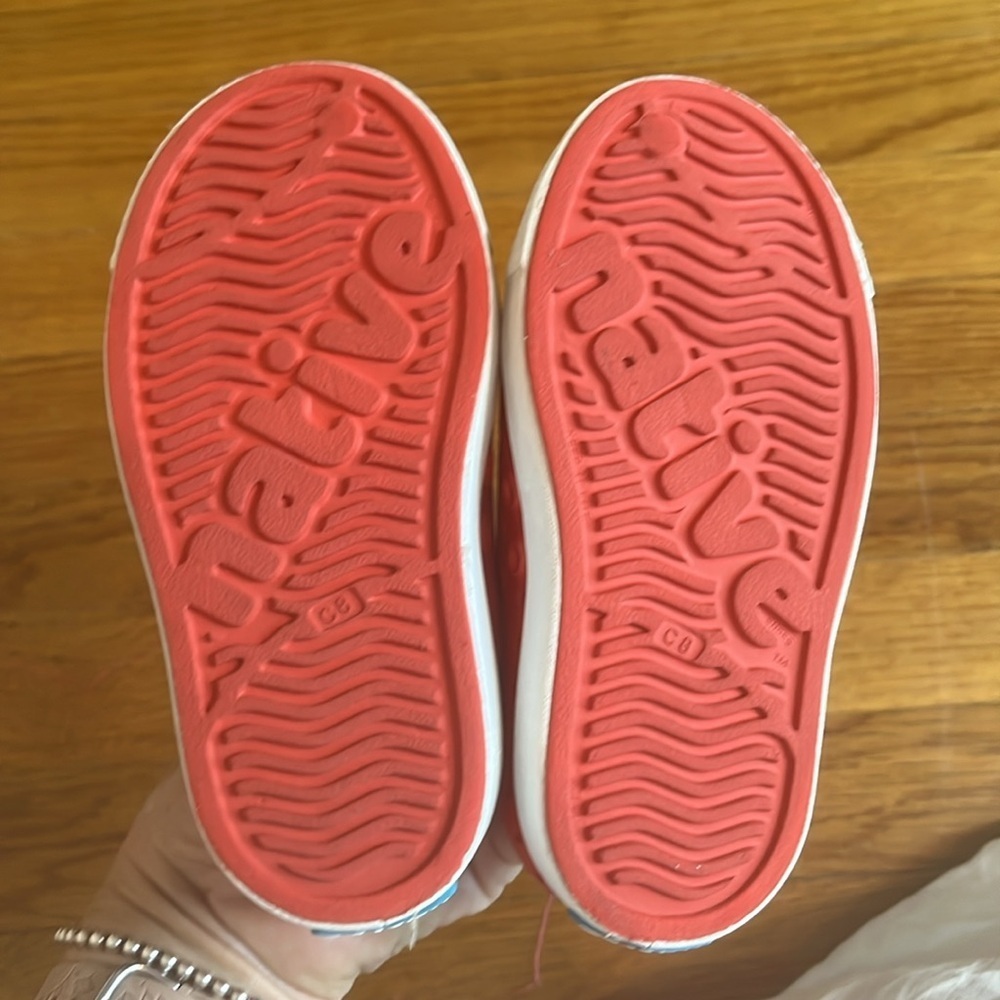 Native Bright Red Perforated Slip-Ons - Picture 3 of 6